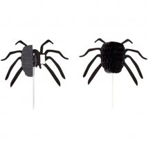 12 Cake Toppers Halloween - Araignée - CakeSupplies