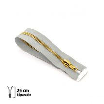Fermeture Éclair Z19 - Laiton Séparable 6mm - 25 Cm - Eclair Prym