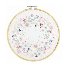 Kit Diamond Painting couronne Florale Scintillante - Rico Design Blanc