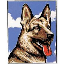 Kit Canevas Berger Allemand 20x25cm - Margot