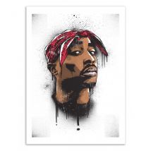 Affiche 50x70 Cm - Tupac - Bokkaboom - Wall Editions
