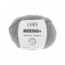 Pelote De Laine À Tricoter Merino + (plus) - Lang Yarns Gris (224)