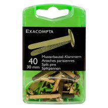 Boîte De 40 Attaches Parisiennes 30mm - Exacompta