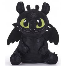 Peluche Krokmou Dragon Noir 23 Cm - Peluche Licence Dragons - Spin Master