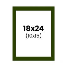 Passe-partout - Vert - 18x24cm - Photo 10x15cm - Pour Cadre - Encadrement - Amt