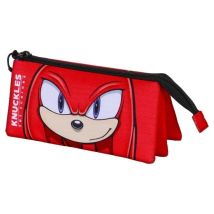Sonic The Hedgehog - Triple Trousse Sega Knuckles Sight Red - K KARACTERMANIA