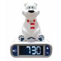 Réveil Avec Veilleuse Ours Polaire En 3d - Lexibook