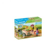 Playmobil Country 71306 Cycliste Avec Vélo Et Remorque Avant