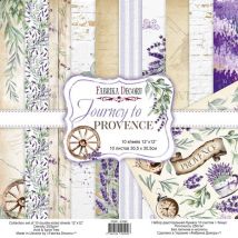 10 Papiers Scrapbooking 30 X 30 Cm Fabrika Decoru Journey To Provence Scrapbooking
