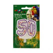 Bougie Anniversaire Nombre 50 - Darda