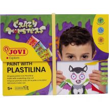 Kit - Peinture Pour Pâte À Modeler - Crazy Monsters - Enfant Dès 5 Ans - Jovi