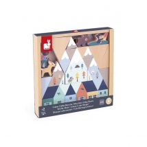Cross Roads – Cubes A Empiler Vallee Blanche - Janod - Rouge - Jura Toys