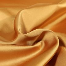 Tissu Satin Duchesse Extensible Doré - Au Mètre - Craftine