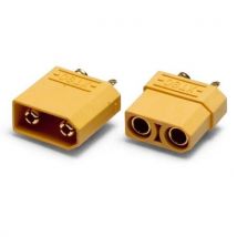 Prise À Souder Xt90 - Male + Femelle 4,5mm , La Paire - ETRONIX
