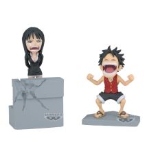 One Piece - Figurine Monkey D. Luffy & Nico Robin Wcf Log Stories - Banpresto