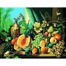 Canevas Pénélope Antique Composition De Fruits 65x80cm - Margot