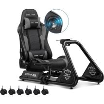 Simulateur De Conduite Réglable Gtplayer - Métal - Gts03-gy - Gris - Gtplayer