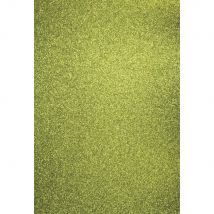 Papier Cartonné Pailleté A4 Vert Mai - Rayher