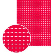 Feuille Gluepatch Sixties Rouge 300x400 - Lot De 10 Feuilles - Glue Dots