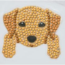 Kit Sticker Broderie Diamant 9x9cm Chien - Crystal Art