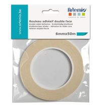 3 Rubans Adhésifs Double Face - Largeur 6 Mm - Artemio