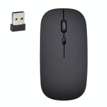 Souris Sans Fil 2.4ghz 1600dpi Réglable Optique Silencieuse Or Noir Yonis - Yonis