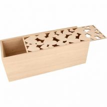 Boite De Rangement - 33x12x12 Cm - Bois - Artemio