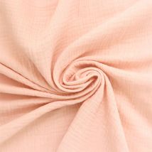 Coupon De Tissu En Double Gaze De Coton - Laize : 130 Cm - Craft Loom