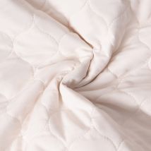 Tissu Doudoune Matelassé Garance Sur Fond Ecru - Craftine