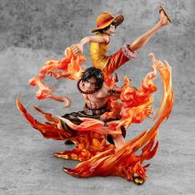 One Piece - Statuette P.o.p. Neo-maximum Luffy & Ace Bond Between Brothers 20th Limited Ver. 25 Cm - Megahouse