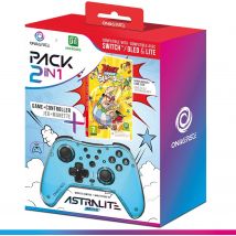 Oniverse Pack 2 En 1 Manette Switch Astralite Bleu + Jeu Asterix & Obelix Blt (code Téléchargement)