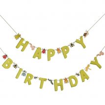 Guirlande Happy Birthday - Insectes - Ginger Ray