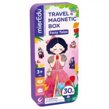 Mieredu Boîte De Puzzle Magnétique Voyage: Contes De Fées 9x3,3x20,3cm, Contient 2 Scènes Et Plus De 30 Pièces De Puzzle Magnétiques, Dans Une Boîte 