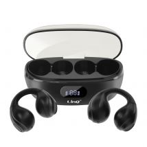Linq Écouteurs Bluetooth Conduction Aérienne Sans Fil Design Clip On Micro Noir
