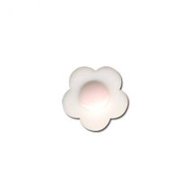 Lot De 6 Boutons Fleur Coeur Blanc 14mm Blanc - MyMercerie