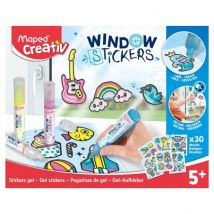 Stickers Gel Color N Stick Boite Carton - Maped - Rouge