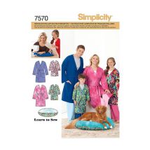 Patron Simplicity 1946 Peignoirs La Famille Taille N°fr 4-46