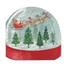 Serviettes En Papier Boule À Neige - 16 Pièces - Decoraparty