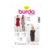 Patron N°7137 Burda : Robe Taille N°fr 36-54