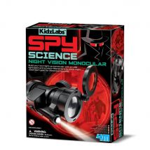 4m Kidzlabs: La Science De L'Espionnage Scientifique / Monoculaire De Vision Nocturne, Fonctionne Sur 3x1,5v Ag13/lr44 Batteries (incl.), Boîte, 5+ -