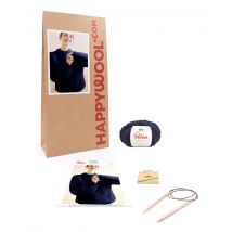 Kit Tricot Pull Laine Alpaga Baya Marine 46/48 - Phildar