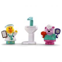 Fisher Price - Mouton Coiffeur Et Canard Docteur Avec Accessoire - Little People - Jouet Premier Age - P9517 - Fisher Price