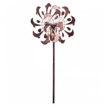 Girouette Métal Cuivre Dauphins Duett Solaire Led - Icare - Rose