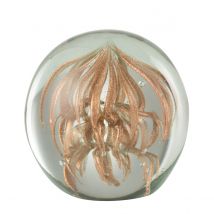 Presse Papier Capris Bronze En Verre 8 Cm - Jolipa