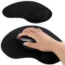 Tapis Souris Pc Repose Poignet Ergonomique Anti Dérapant Ultra Fin Noir Yonis - Yonis