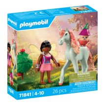 71841 Licorne Ciel Rose Avec Fée - Playmobil