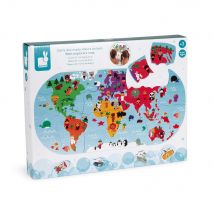 Puzzle Carte Des Explorateurs Du Bain - Janod