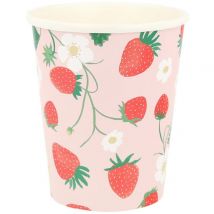 8 Gobelets Fraise - Meri Meri