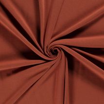 Tissu Sweat Envers Molletonné Cosymood Uni Brique - Craftine