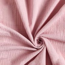 Coupon De Tissu En Double Gaze De Coton - Laize : 130 Cm - Craft Loom